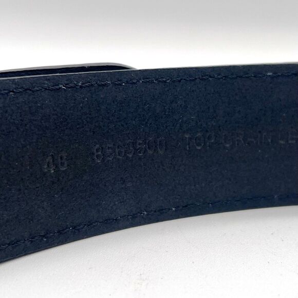 Croc Embossed Black Leather Belt by Roper  Removable Engraved Buckle Western 46 - Picture 9 of 10